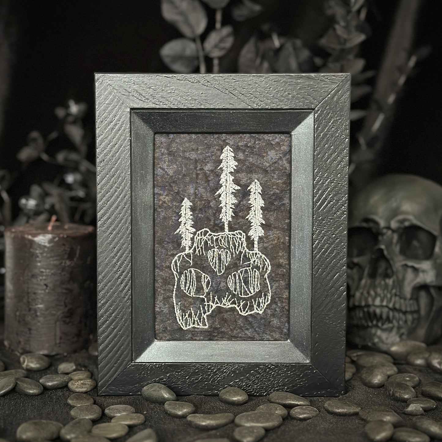 Skull with Pine Trees | Decorative Frame 2
