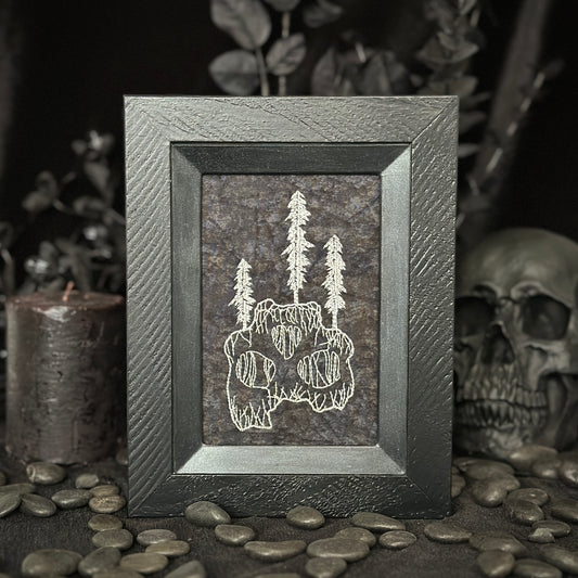 Skull with Pine Trees | Decorative Frame 2