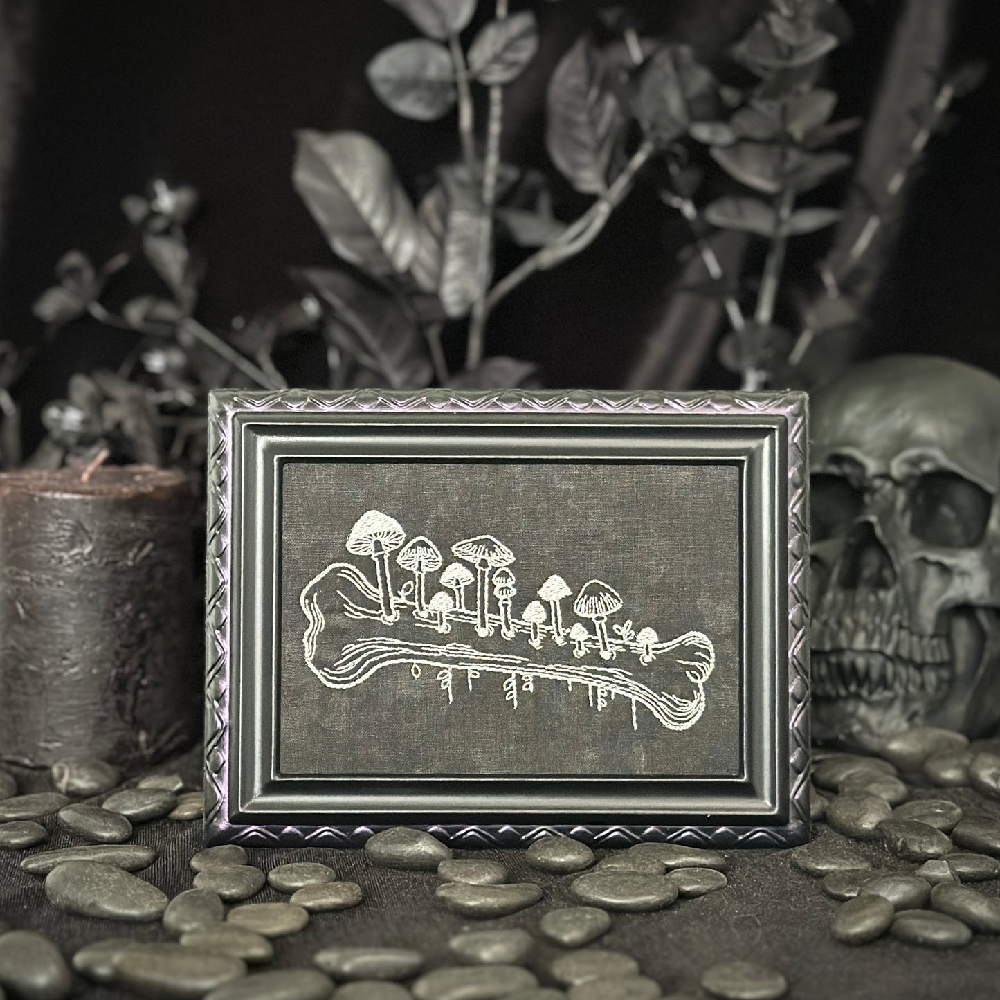 Mushrooms on a Bone | Decorative Frame